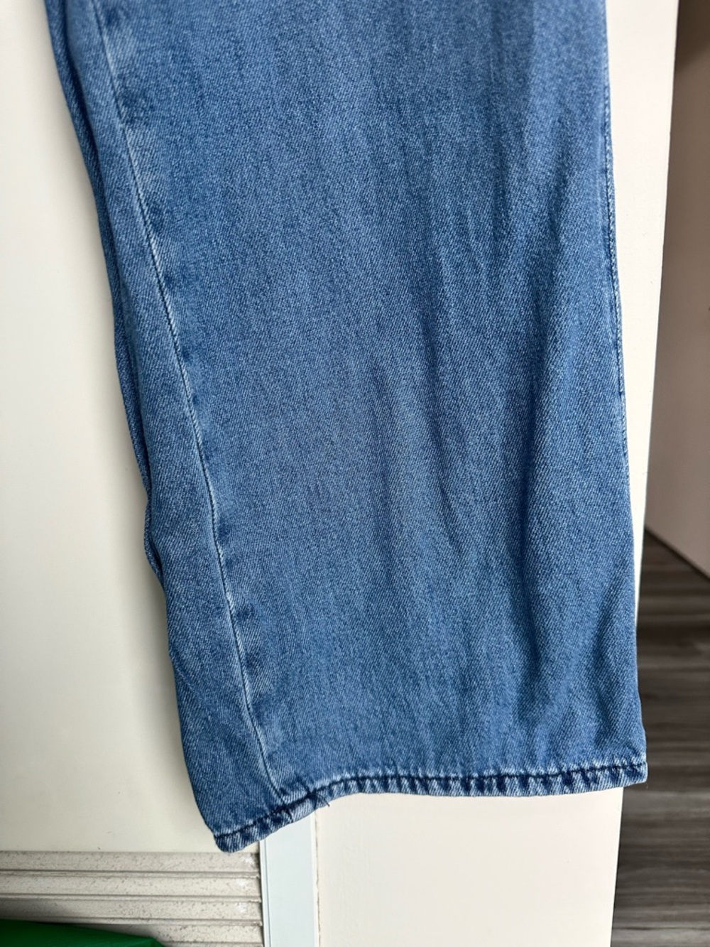 COS ($169) High Waisted Wide Leg Jeans | Minimalist Pleated Front Denim | Size 6 - Picture 3 of 16